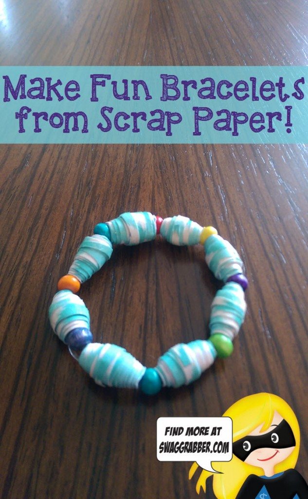 scrap paper bracelets