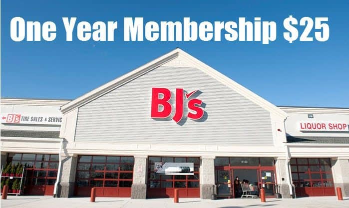 one year bjs membership 25