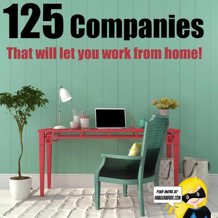 companies that will let you work from home